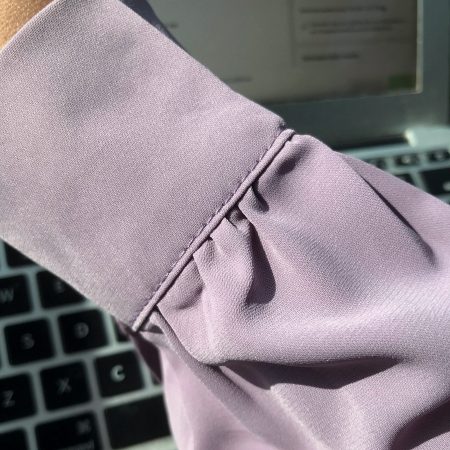 Blouse Labuh Muslimah Laila Long Tops In Purple LUX