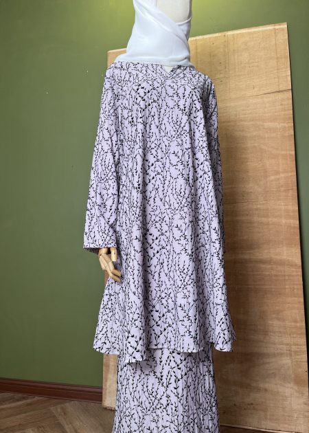 Kesuma Kurung (Full lining) in Light Purple