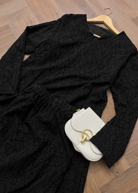 Kesuma Kurung (Full lining) in Midnight Black