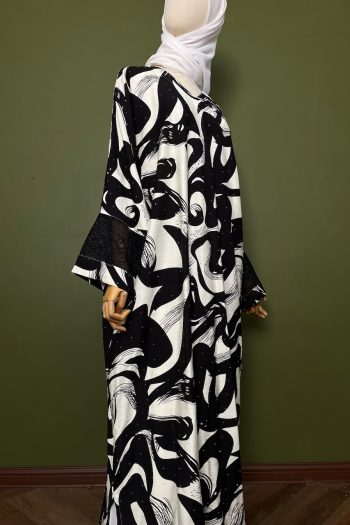 Dayang Exclusive Kaftan Dress in Black Swan