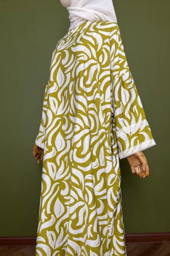 Aveline LUXE Linen Top in Lime Green