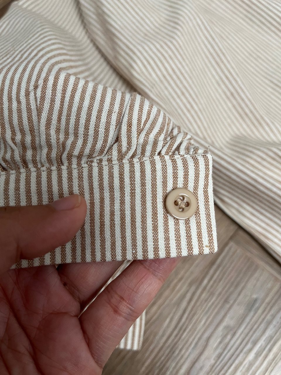 Aurora Stripe Tops in Latte - Image 4