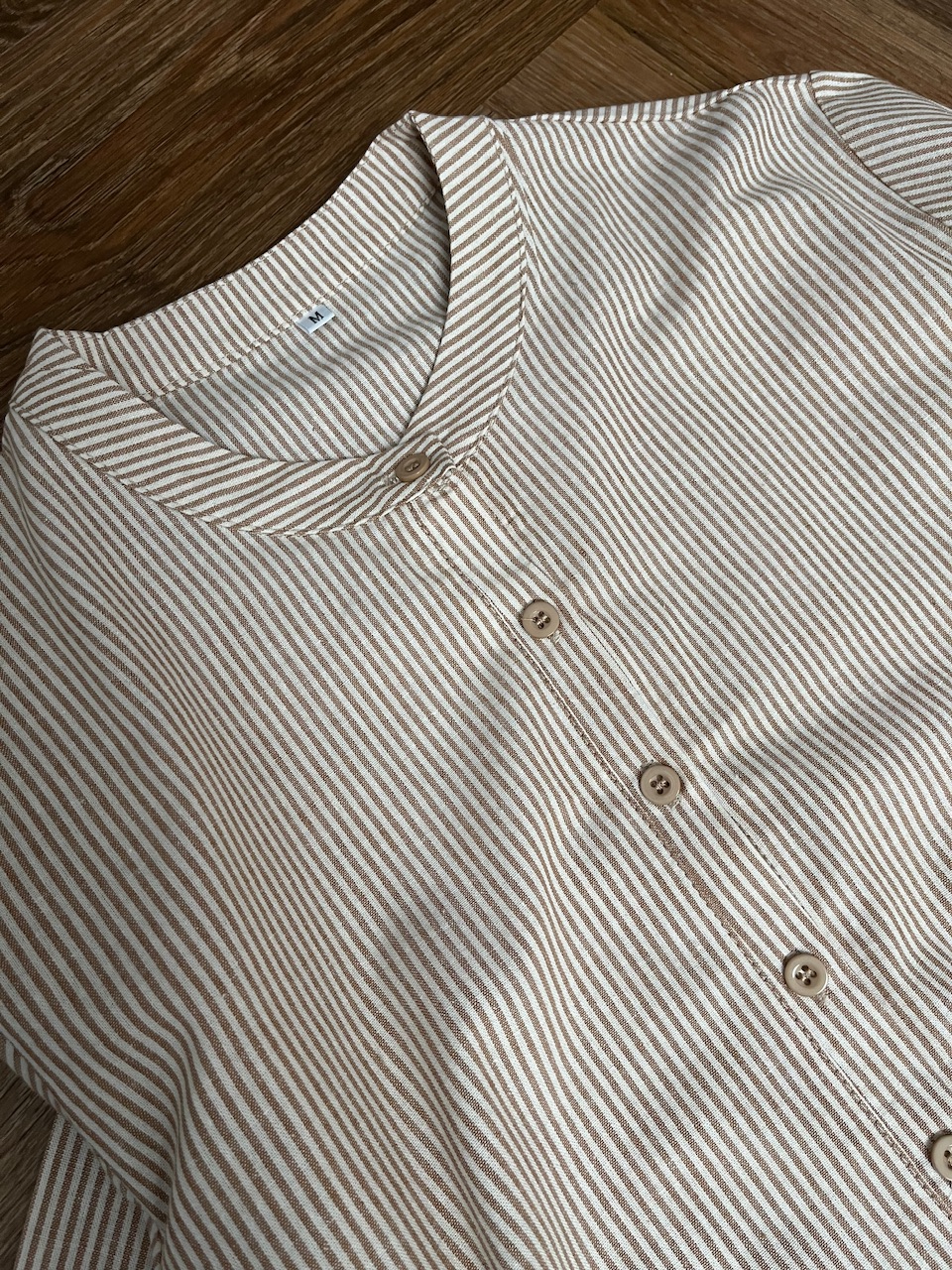 Aurora Stripe Tops in Latte - Image 5