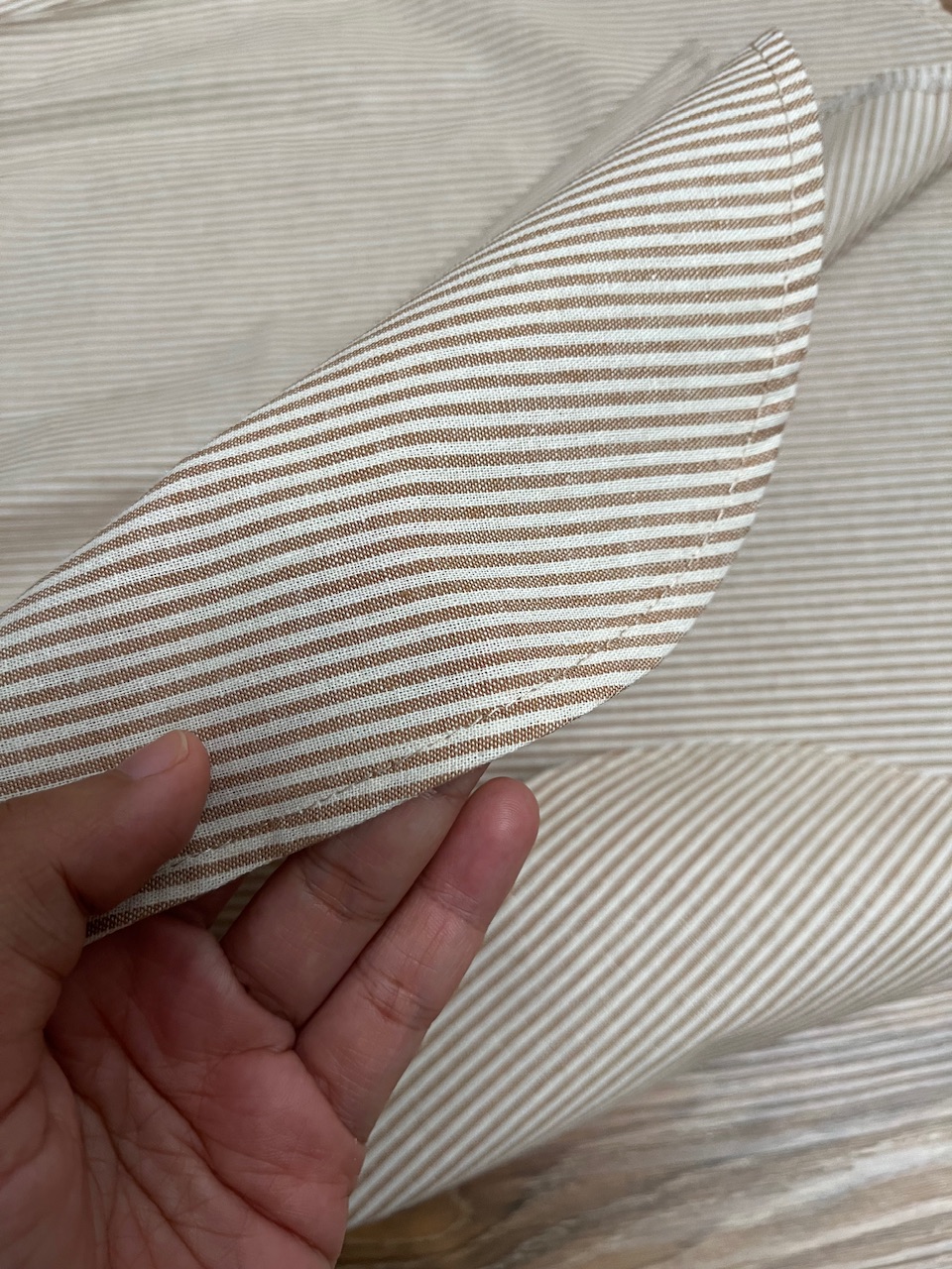 Aurora Stripe Tops in Latte - Image 6