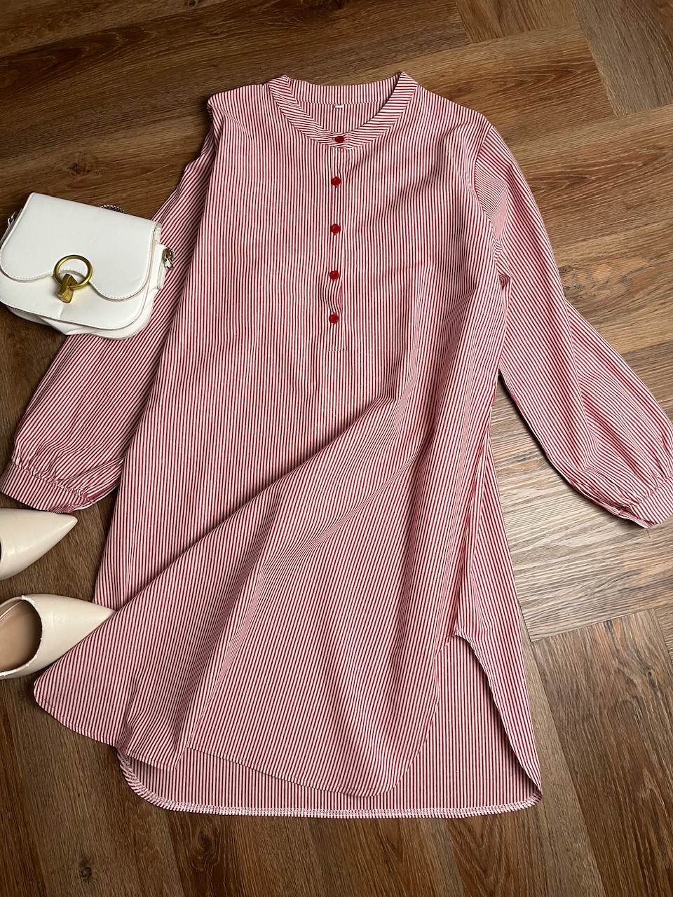 Aurora Stripe Tops in Sweet Red - Image 8