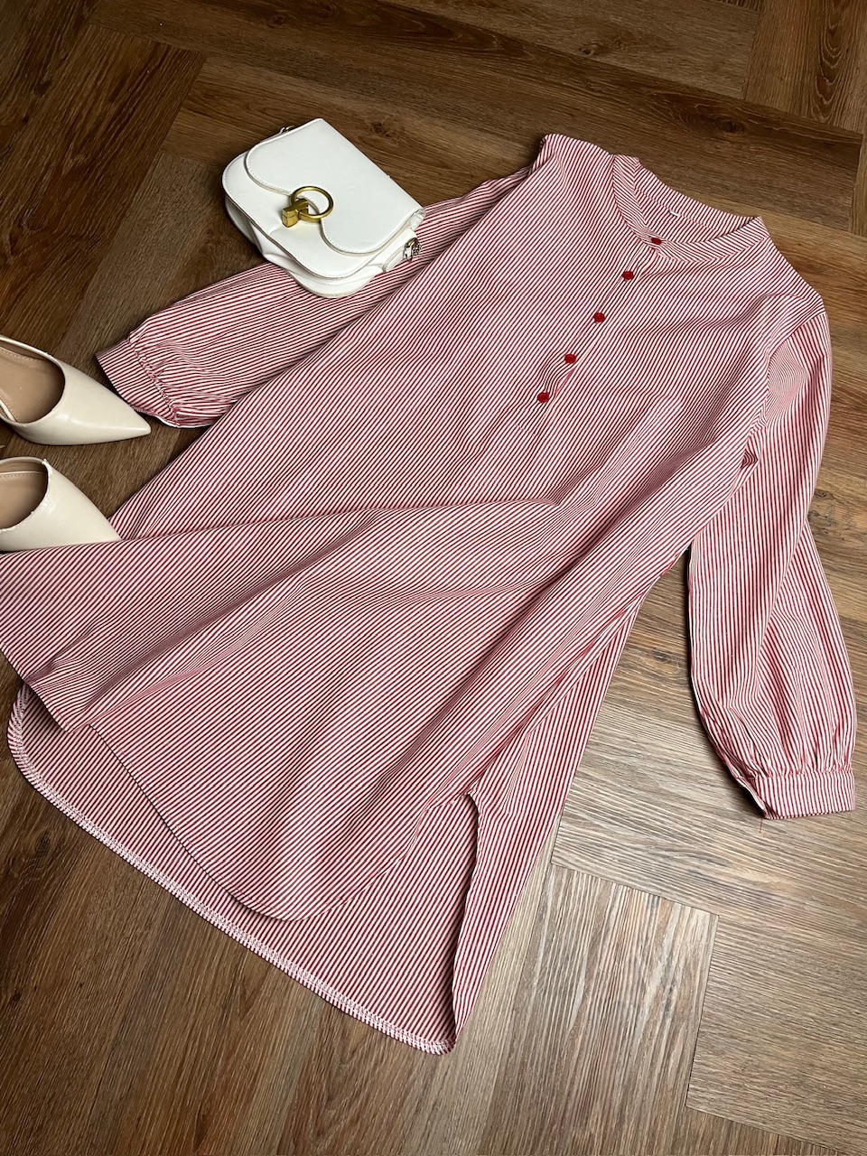 Aurora Stripe Tops in Sweet Red - Image 5