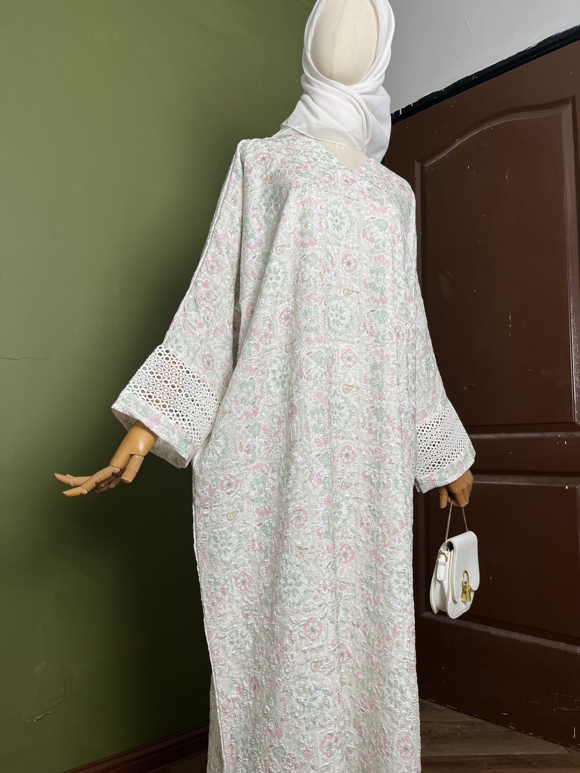 Zairra Luxe Kaftan Dress in Pumpkin