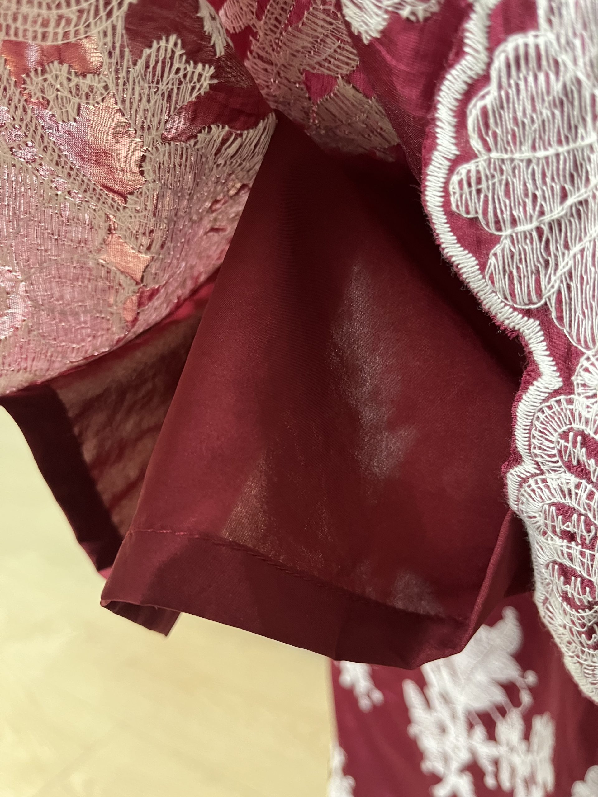 Taffeta Royale Organza Silk embroidery Set (Full lining) In Royal Blue - Image 2