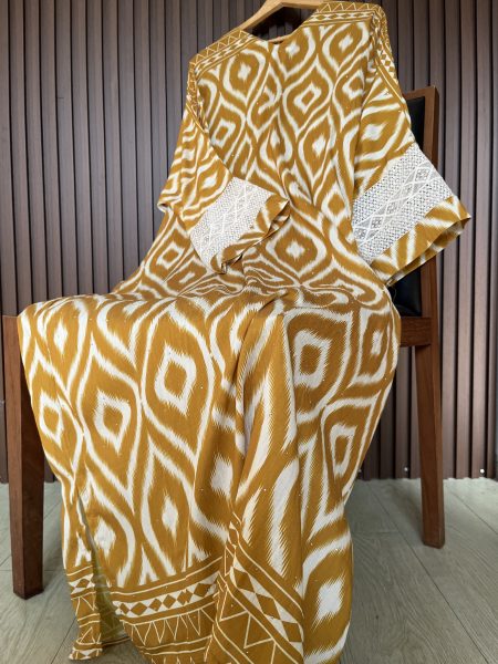 Lateefa Luxe Kaftan Dress in Medallion