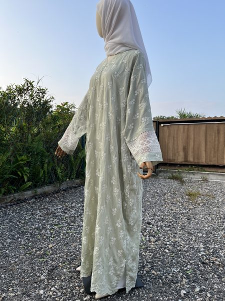 Mahsuri Embroidery in Mint