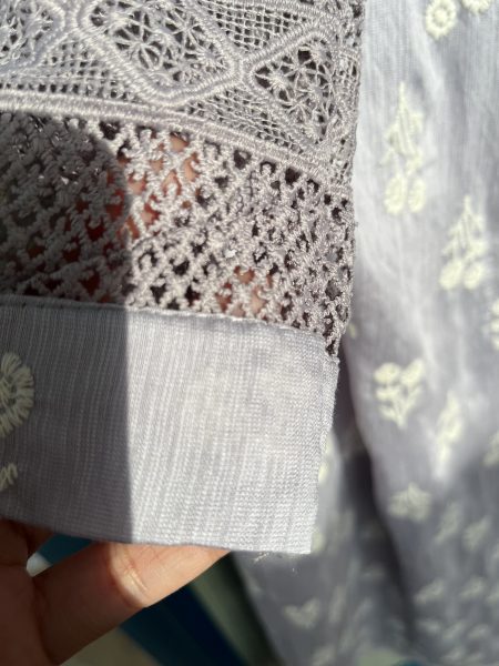 Mahsuri Embroidery in Periwinkle