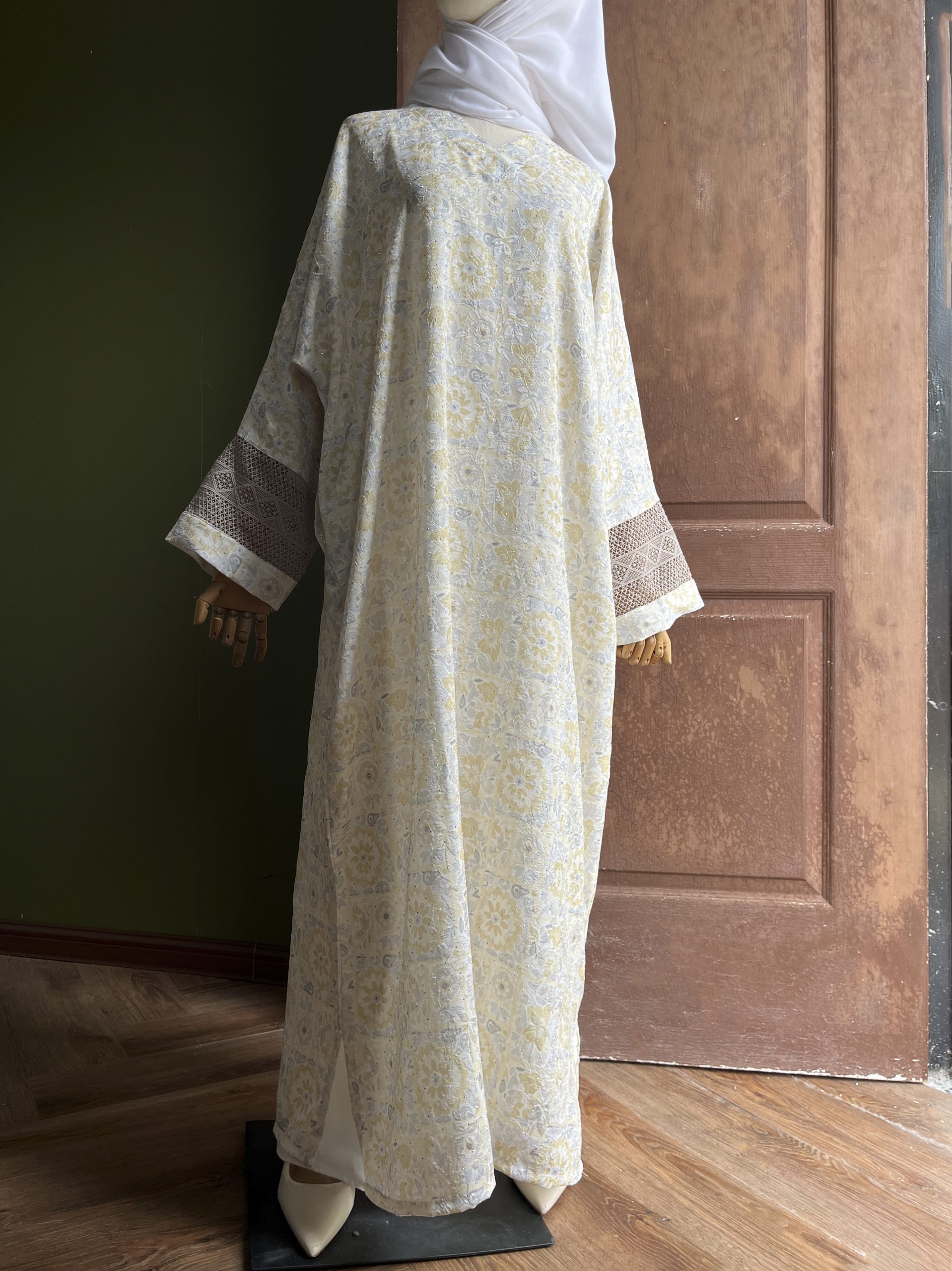 Zairra Luxe Kaftan Dress in Crystal Yellow - Image 5