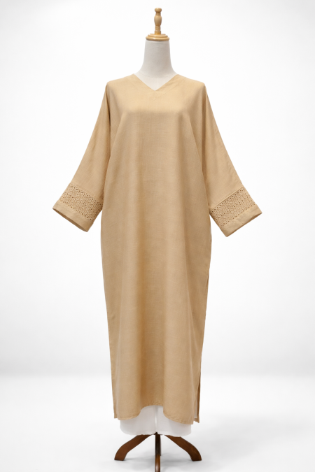 Ameera Exclusive Kaftan Luxe in Nude