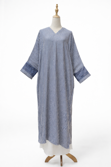 Serene Luxed Kaftan Lace in Smoky Blue
