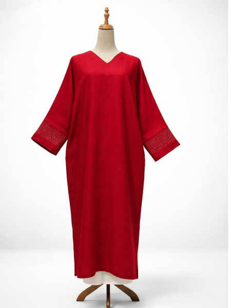 Ameera Exclusive Kaftan Luxe in Maroon