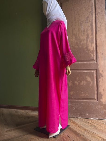 Ameera Exclusive Kaftan Luxe in Deep Pink
