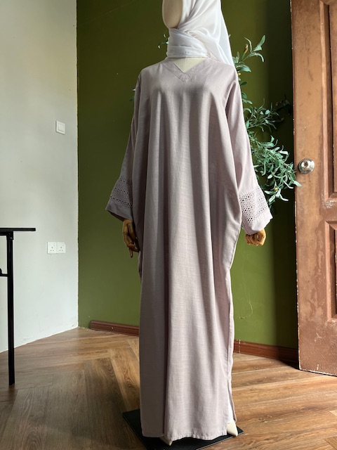 Ameera Exclusive Kaftan Luxe in Greige Grey - Image 2
