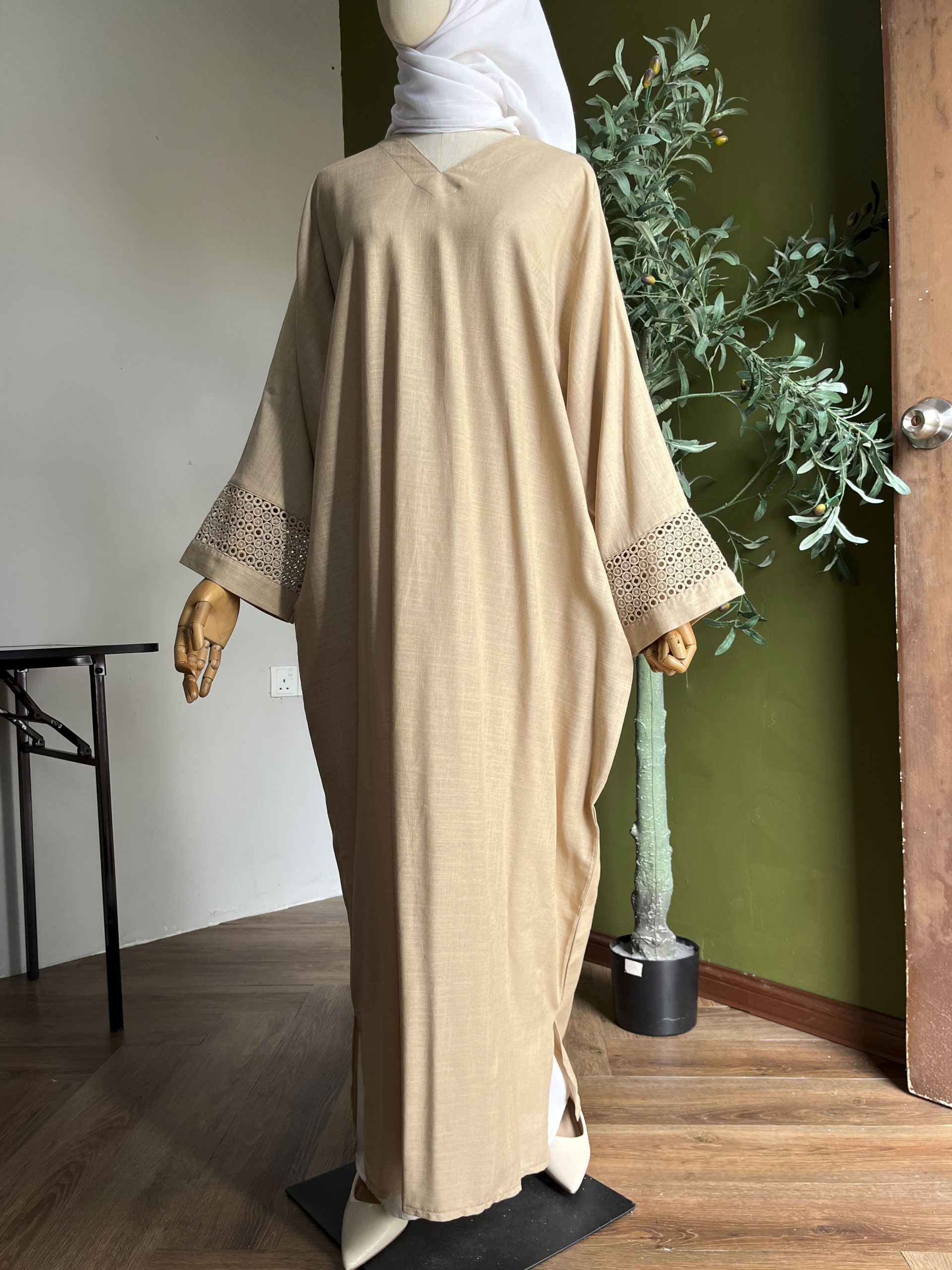 Ameera Exclusive Kaftan Luxe in Nude - Image 2