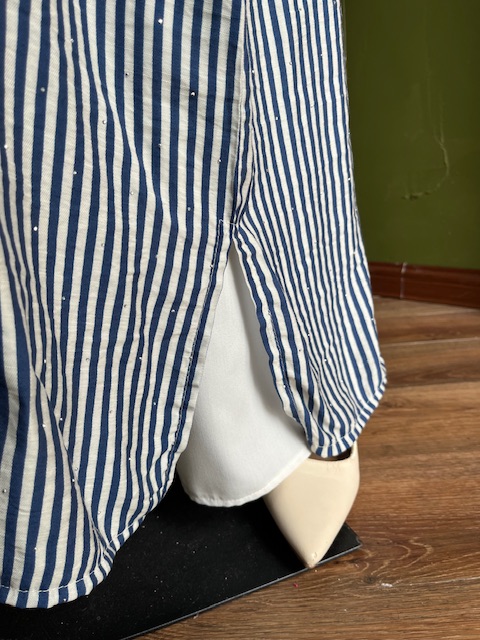 Serene Luxed Kaftan Lace in Smoky Blue - Image 7