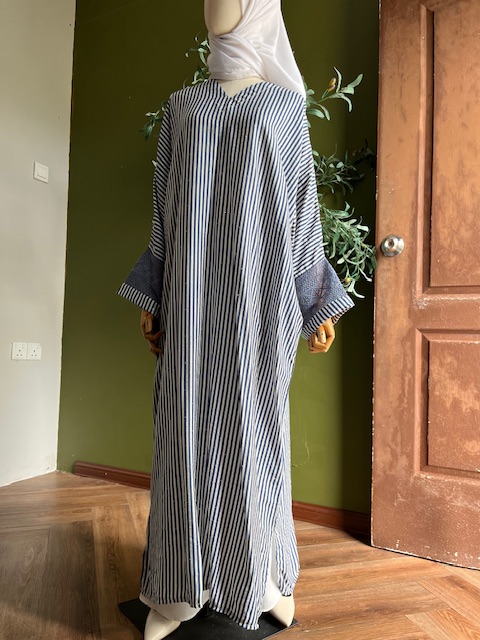Serene Luxed Kaftan Lace in Smoky Blue - Image 5