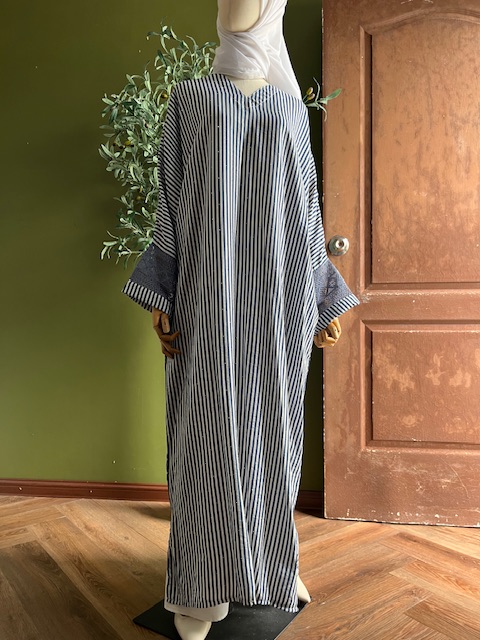 Serene Luxed Kaftan Lace in Smoky Blue - Image 6
