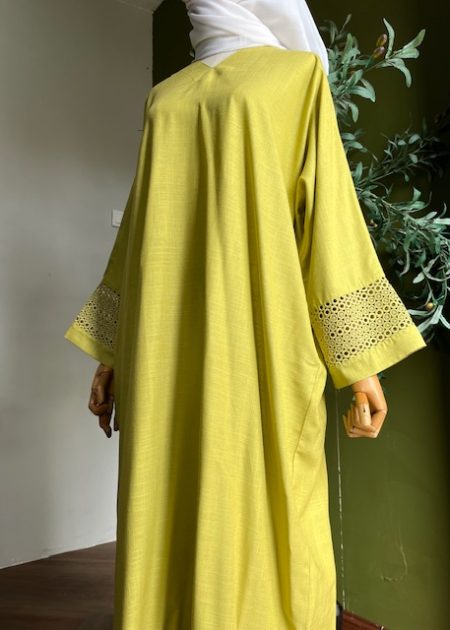 Ameera Exclusive Kaftan Luxe in Lime Green