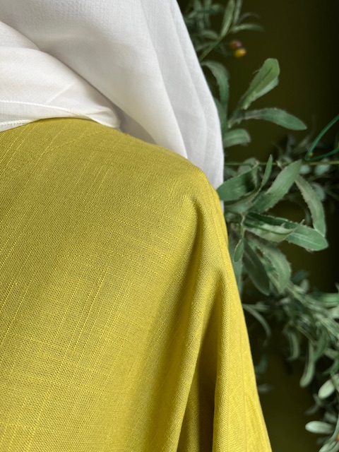 Ameera Exclusive Kaftan Luxe in Lime Green - Image 4