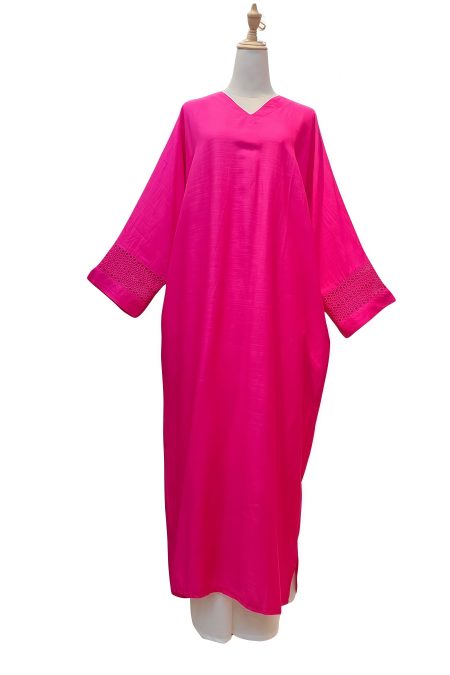 Ameera Exclusive Kaftan Luxe in Deep Pink