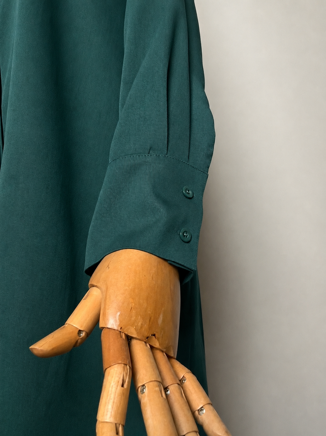 Blouse Labuh Muslimah Dania Long Tops In Emerald green - Image 4