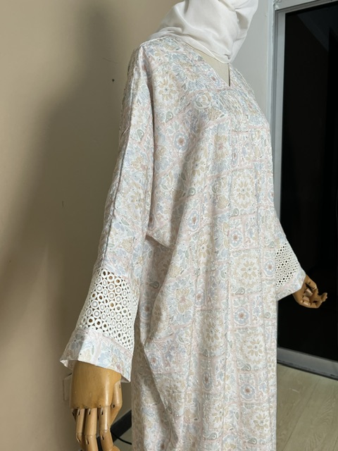 Zairra Luxe Kaftan Dress in Golden Whisper - Image 2
