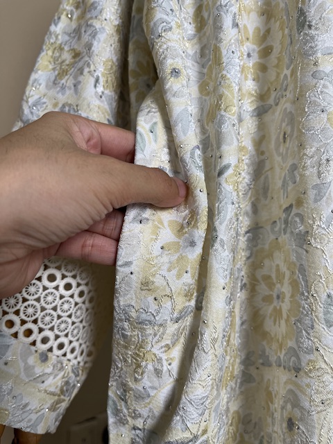 Zairra Luxe Kaftan Dress in Crystal Yellow - Image 2