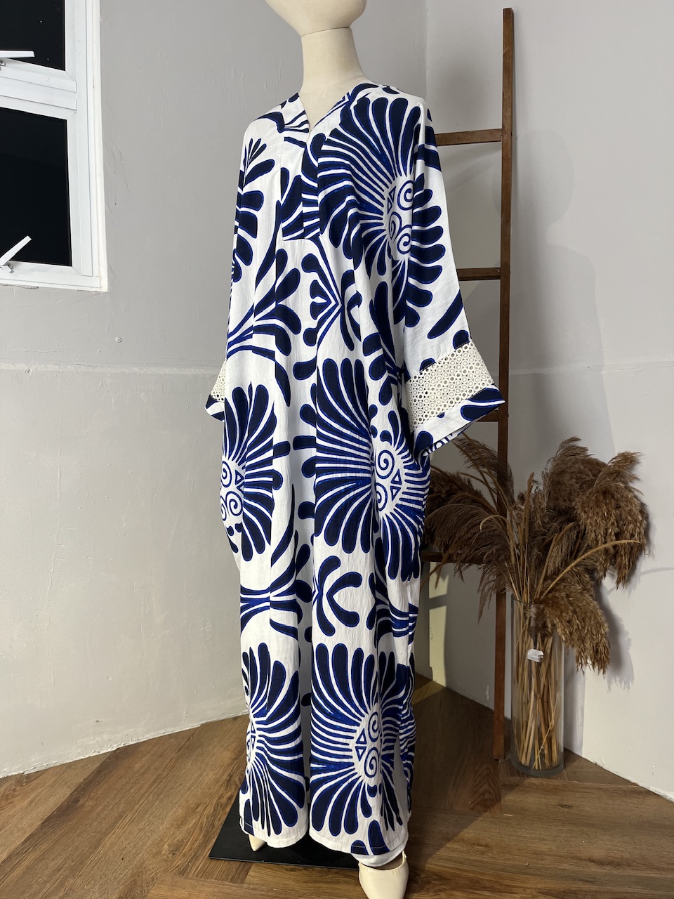 Lumiera Luxe Kaftan Dress in Royal Blue - Image 3