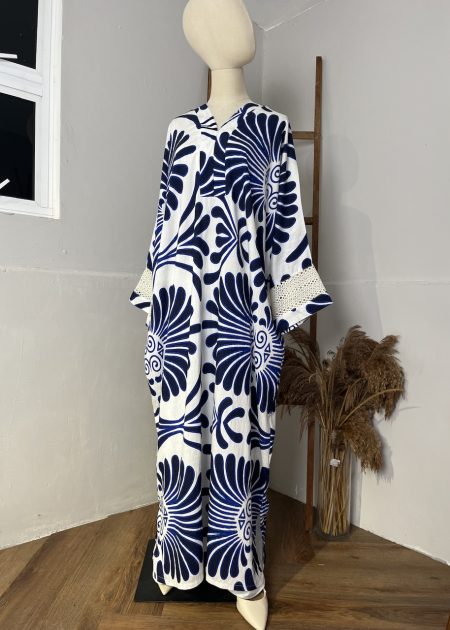 Lumiera Luxe Kaftan Dress in Royal Blue
