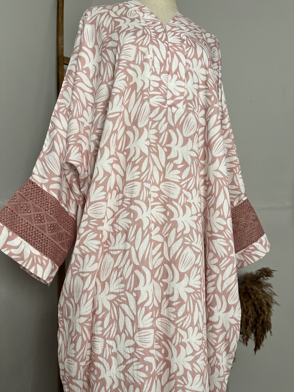 Lumiera Luxe Kaftan Dress in Candy Blossom - Image 2