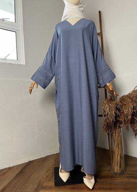 Ameera Exclusive Kaftan Luxe in Dusty Blue