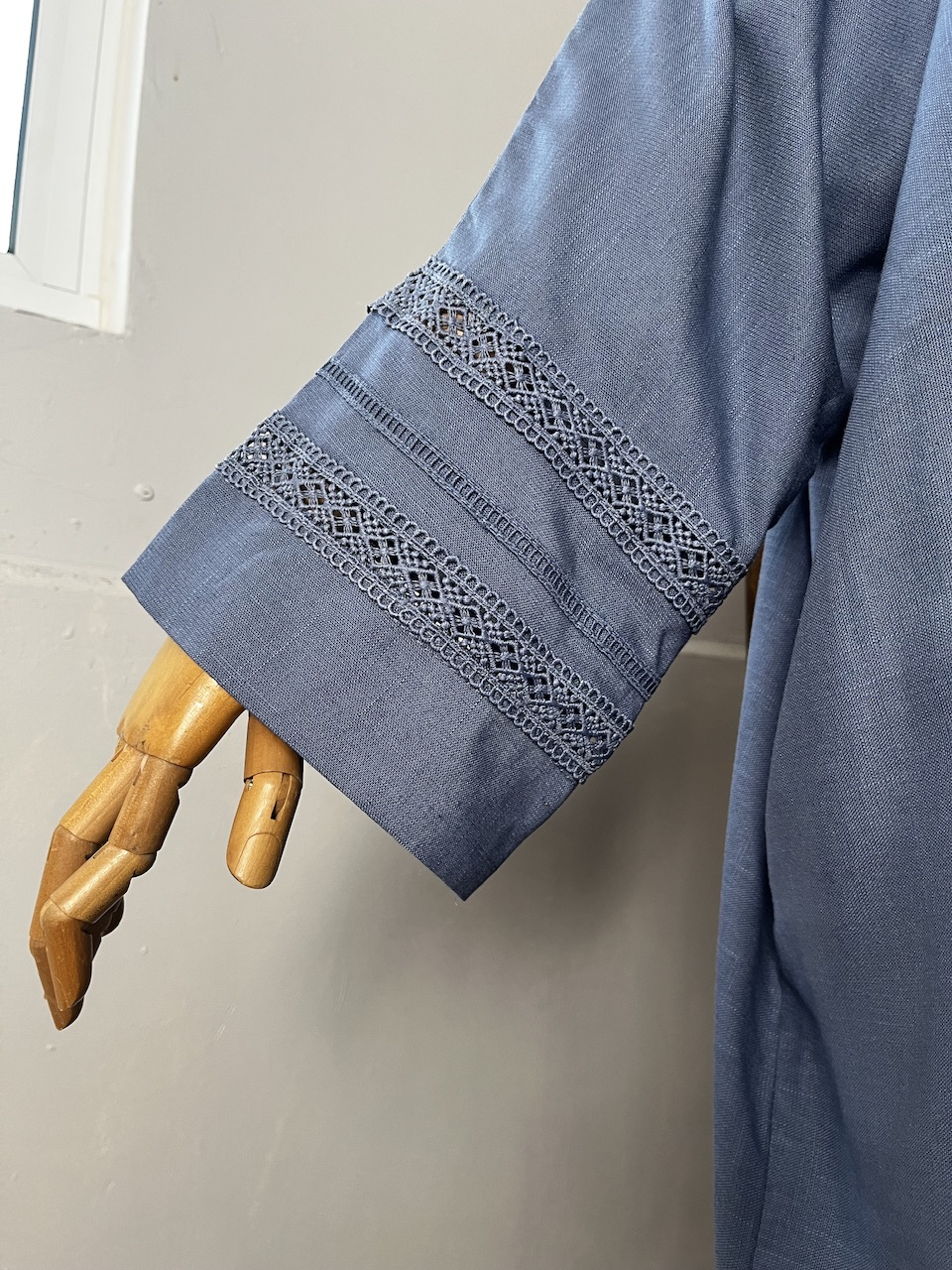 Ameera Exclusive Kaftan Luxe in Dusty Blue - Image 3